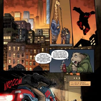 Interior preview page from TMNT: NIGHTWATCHER #6 CLAIRE ROE COVER