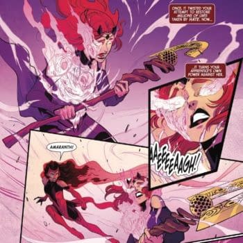 Interior preview page from SCARLET WITCH #10 RUSSELL DAUTERMAN COVER