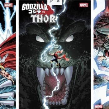 Yup, There We Go, Godzilla Vs Thor By Jason Aaron And Aaron Kuder