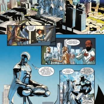 Interior preview page from WEST COAST AVENGERS #5 BEN HARVEY COVER
