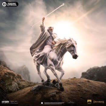 Gandalf the White and Shadowfax Arrive for Iron Studio Deluxe Statue