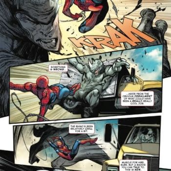 Interior preview page from AMAZING SPIDER-MAN #1 PEPE LARRAZ COVER