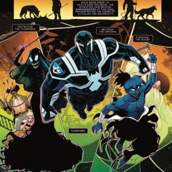Interior preview page from WEB OF VENOMVERSE: FRESH BRAINS #1 LUCIANO VECCHIO COVER