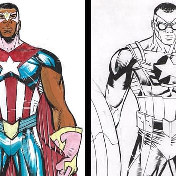 Carlos Pacheco Captain America 25 Design Prelim Art Sells for $25000