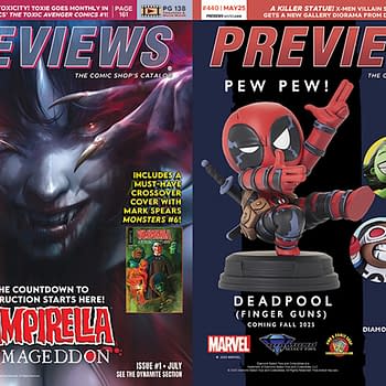 Vampirella &#038 Deadpool Statue On Cover Of Next Weeks Diamond Previews