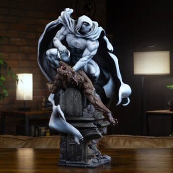 Sideshow Debuts New Marvel Comics Premium Moon Knight Statue 