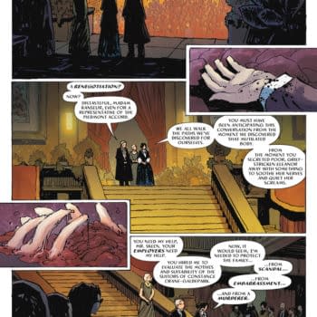Interior preview page from OUR BRILLIANT RUIN: HORROR AT CRANE MANSION #2 FRANK CVETKOVIC COVER
