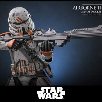 Hot Toys Deploys Star Wars 212th Battalion Airborne Trooper Figure 