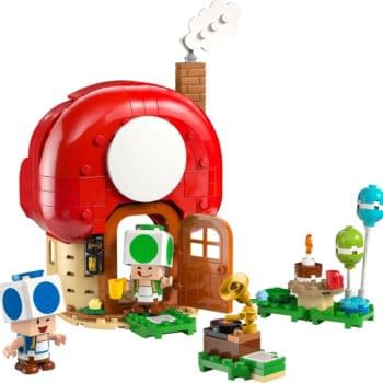 There is a Party at Toad's House with LEGO Super Mario Bros. Set