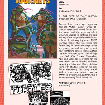 TMNT: Journeys #1 by Peter Laird &#038 Jim Lawson Returns to TMNT Volume 4