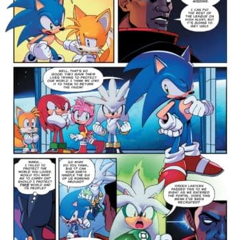 Interior preview page from DC x Sonic the Hedgehog #3