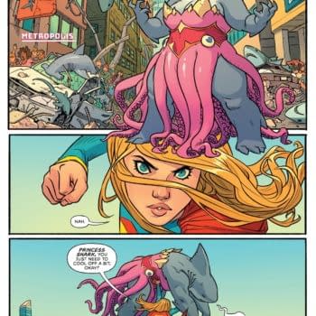 Interior preview page from Supergirl #1