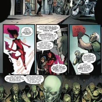Interior preview page from VISION AND SCARLET WITCH #1 RUSSELL DAUTERMAN COVER