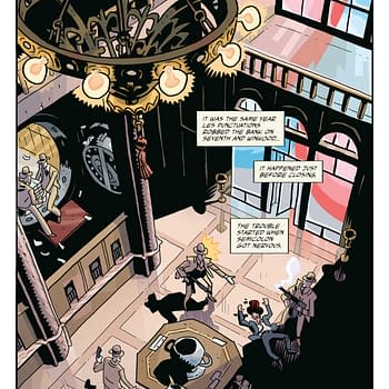 Interior preview page from THE UMBRELLA ACADEMY: PLAN B #1 DAVE STEWART COVER