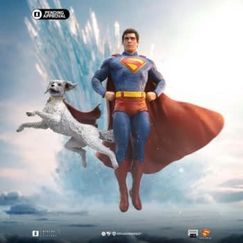 Play Fetch with Superman & Krypton with New Iron Studios Statue 