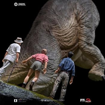 Iron Studios Reveals Special Edition Welcome to Jurassic Park Statue 