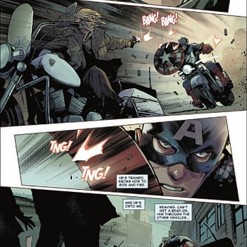 Interior preview page from CAPTAIN AMERICA #1 BEN HARVEY COVER