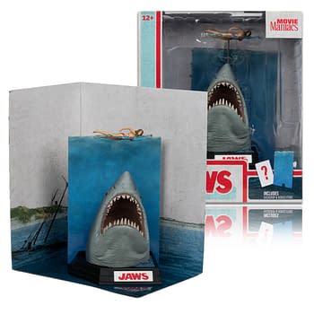 Jaws: 50th Anniversary Movie Maniacs Statue Revealed from McFarlane 
