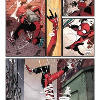 Interior preview page from SPIDER-GIRL #1 DAVID NAKAYAMA COVER