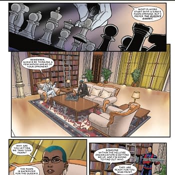 Interior preview page from EMMA FROST: THE WHITE QUEEN #2 DAVID NAKAYAMA COVER