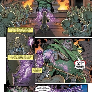 Interior preview page from GODZILLA DESTROYS THE MARVEL UNIVERSE #1 MARK BROOKS COVER