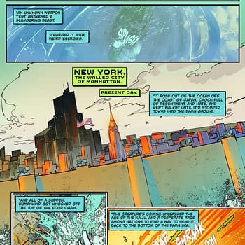 Interior preview page from GODZILLA #1 NIKOLA CIZMESIJA COVER