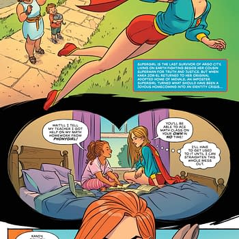 Interior preview page from Supergirl #3