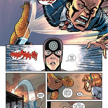 Interior preview page from THE THING #3 NICK BRADSHAW COVER