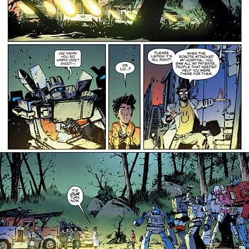 Interior preview page from Transformers #22