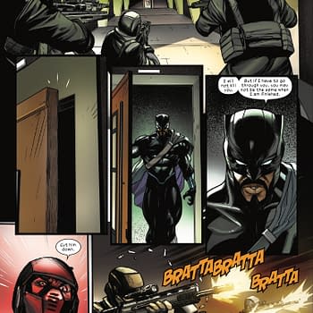 Interior preview page from ULTIMATE BLACK PANTHER #18 STEFANO CASELLI COVER