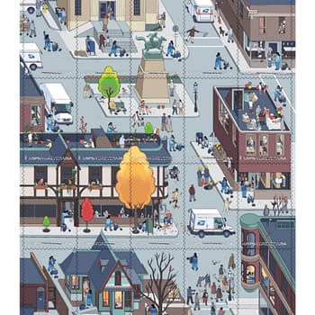 Chris Ware Stamp Collection For U.S. Postal Service’s 250th Anniversary