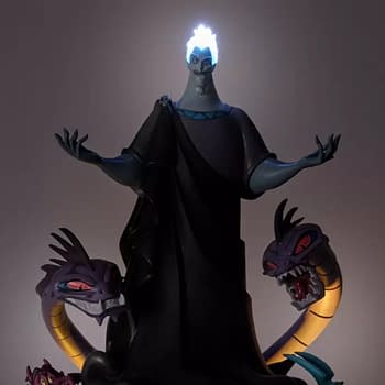 Turn Up the Heat with Hades New Disney Parks Light-Up Hercules Statue 