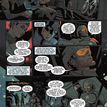 Interior preview page from CAPTAIN AMERICA #2 BEN HARVEY COVER