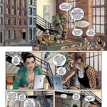 Interior preview page from Cheetah and Cheshire Rob the Justice League #2