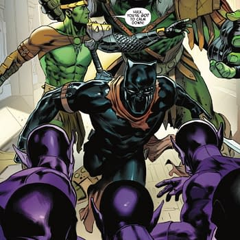 Interior preview page from IMPERIAL WAR: BLACK PANTHER #1 FRANCESCO MORTARINO COVER