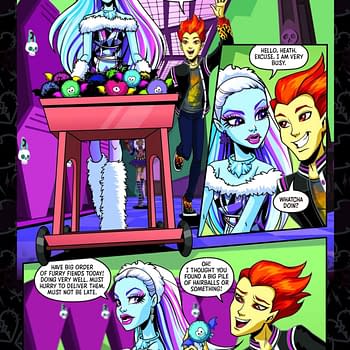 Interior preview page from MONSTER HIGH: PARTY MONSTER #1 TSUUKIYOMO COVER