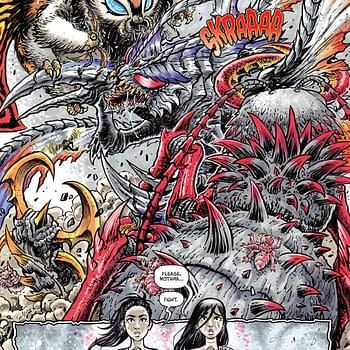 Interior preview page from MOTHRA: QUEEN OF MONSTERS #5 SOPHIE CAMPBELL COVER