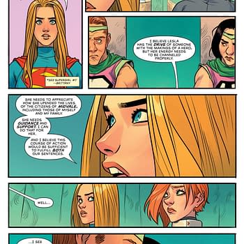 Interior preview page from Supergirl #4