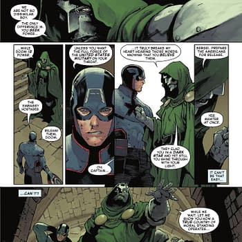 Interior preview page from CAPTAIN AMERICA #3 BEN HARVEY COVER