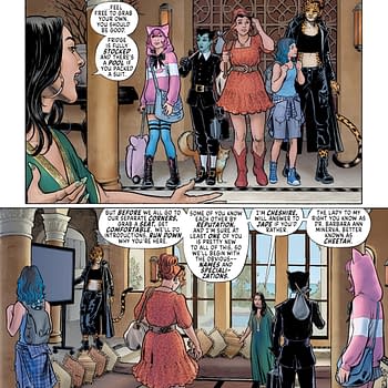 Interior preview page from Cheetah and Chesire Rob the Justice League #3