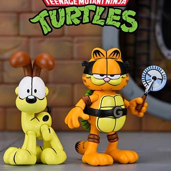 NECA Debuts Teenage Mutant Ninja Turtles x Garfield (Garfello) Figure