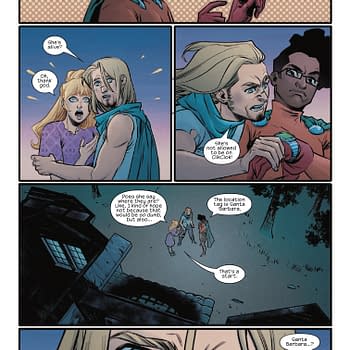 Interior preview page from RUNAWAYS #4 STEPHANIE HANS COVER