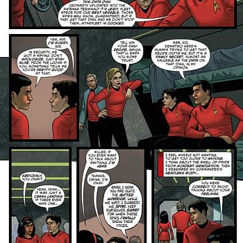 Interior preview page from STAR TREK: RED SHIRTS #2 CHRIS SHEHAN COVER