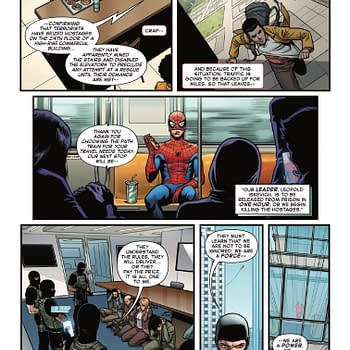 Interior preview page from AMAZING SPIDER-MAN: TORN #1 ADAM HUGHES COVER
