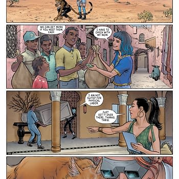 Interior preview page from Cheetah and Cheshire Rob the Justice League #4