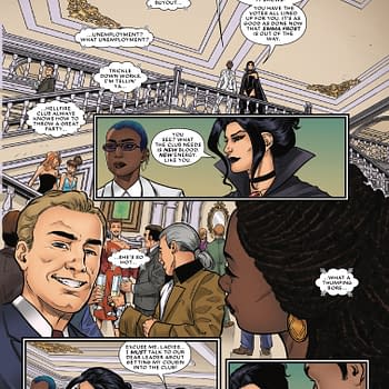 Interior preview page from EMMA FROST: THE WHITE QUEEN #5 DAVID NAKAYAMA COVER