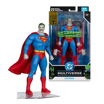 Jokerized Superman Makes a Twisted Landing from McFarlane Toys 