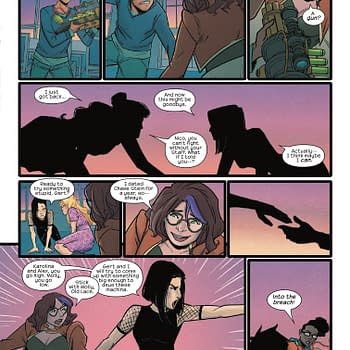 Interior preview page from RUNAWAYS #5 STEPHANIE HANS COVER