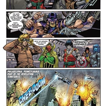 Interior preview page from X-VENGERS #1 MIKE MCKONE COVER