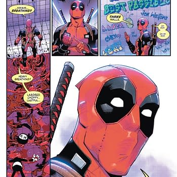 Interior preview page from Batman/Deadpool #1